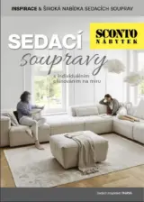 SCONTO Nábytek – Sedací soupravy leták od 24.02. – 31.12.