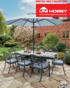Unihobby – Katalog nábytek, grily a bazény 2026 leták od 10.04. – 30.06.