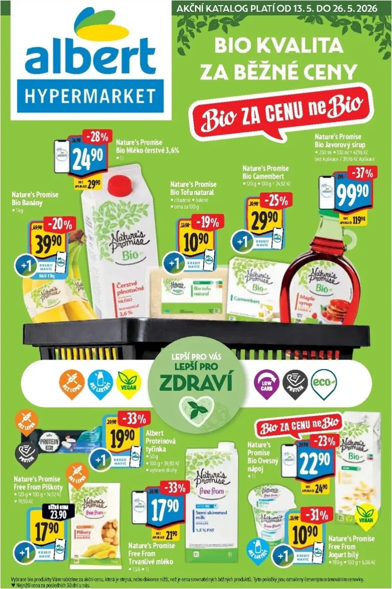 Akční leták Albert Hypermarket – Bio platný od 13.05.2026 - strana 1