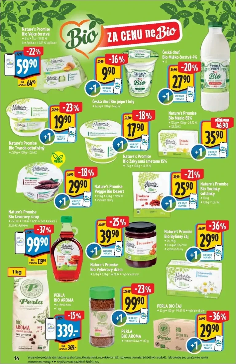Akční leták Albert Supermarket – Bio platný od 13.05.2026 - strana 14