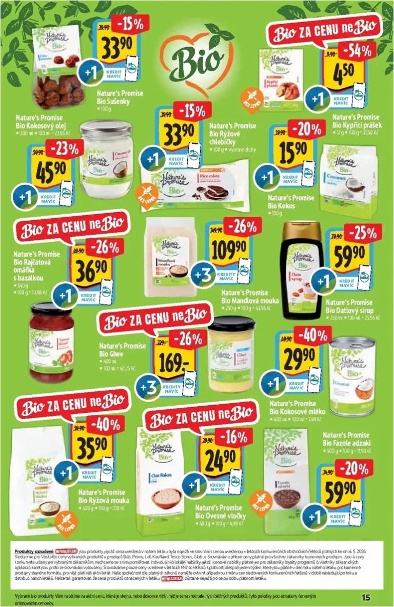 Akční leták Albert Supermarket – Bio platný od 13.05.2026 - strana 15