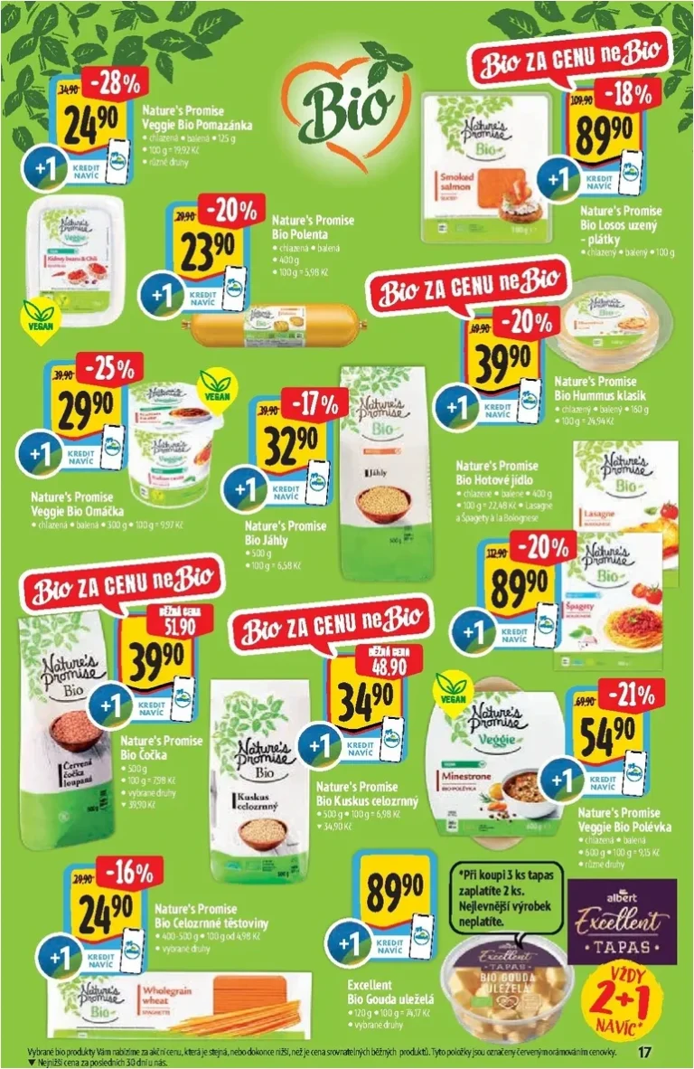 Akční leták Albert Supermarket – Bio platný od 13.05.2026 - strana 17