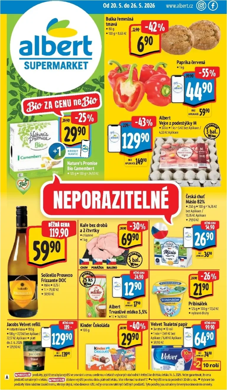 Akční leták Albert Supermarket platný od 20.05.2026 - strana 1