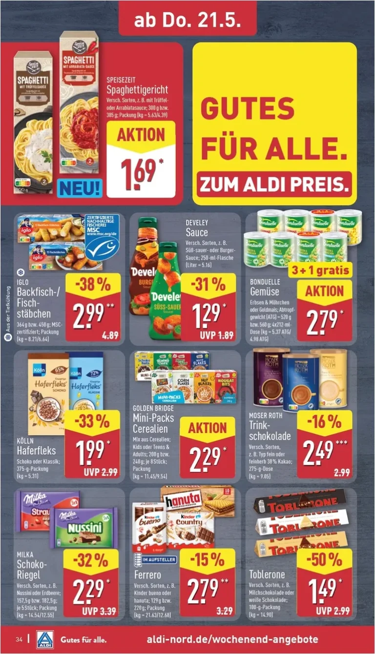 Akční leták Aldi Nord Německo platný od 18.05.2026 - strana 34