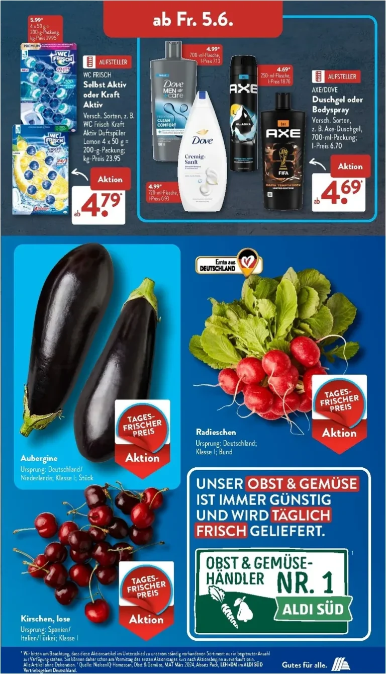 Nejnovější Aldi Süd Německo – ALDI SÜD Prospekt: aktuelle Angebote leták platný od 01.06.2026 ⭐ - strana 24