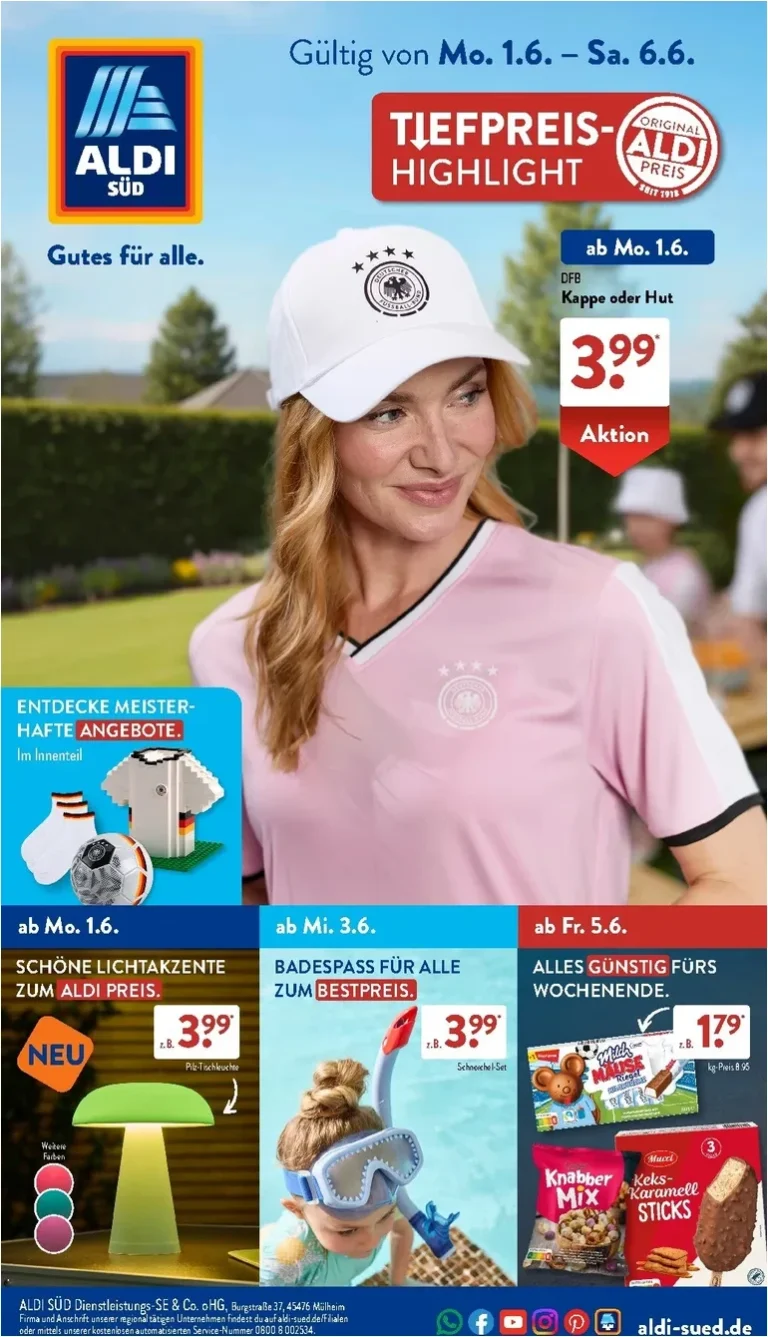 Nejnovější Aldi Süd Německo leták platný od 01.06.2026 ⭐ - strana 1