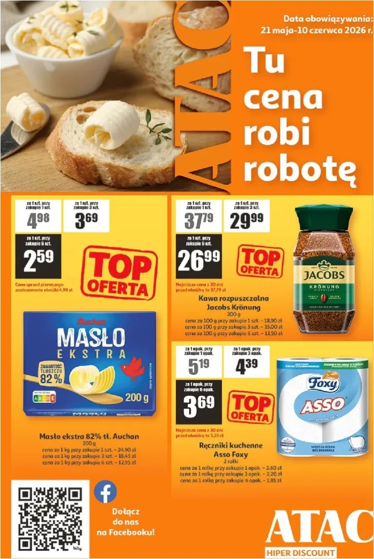Akční leták Auchan Polsko – ATAC Hiper Discount platný od 21.05.2026 - strana 1