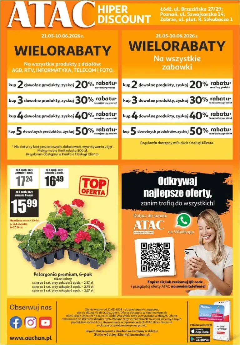 Akční leták Auchan Polsko – ATAC Hiper Discount platný od 21.05.2026 - strana 4