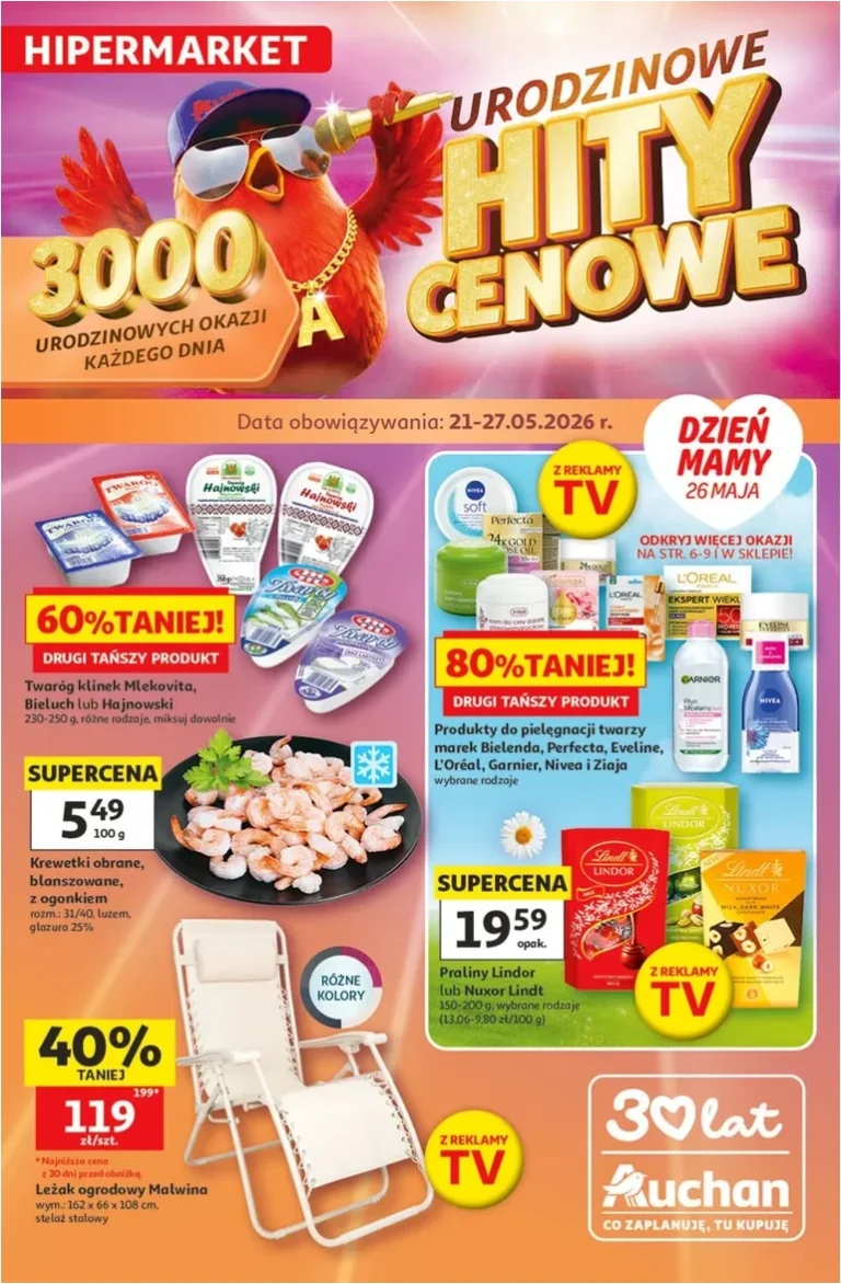 Akční leták Hipermarket Auchan Polsko platný od 21.05.2026 - strana 1