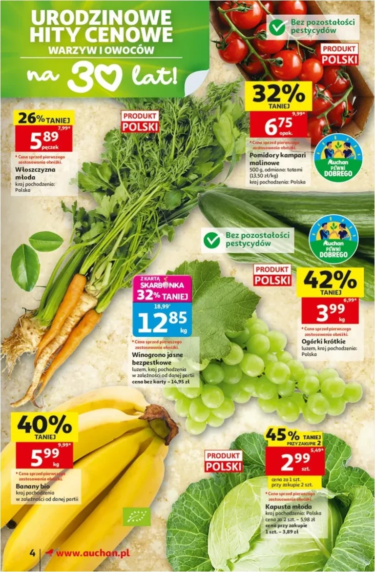 Nejnovější Supermarket Auchan Polsko leták platný od 28.05.2026 ⭐ - strana 4