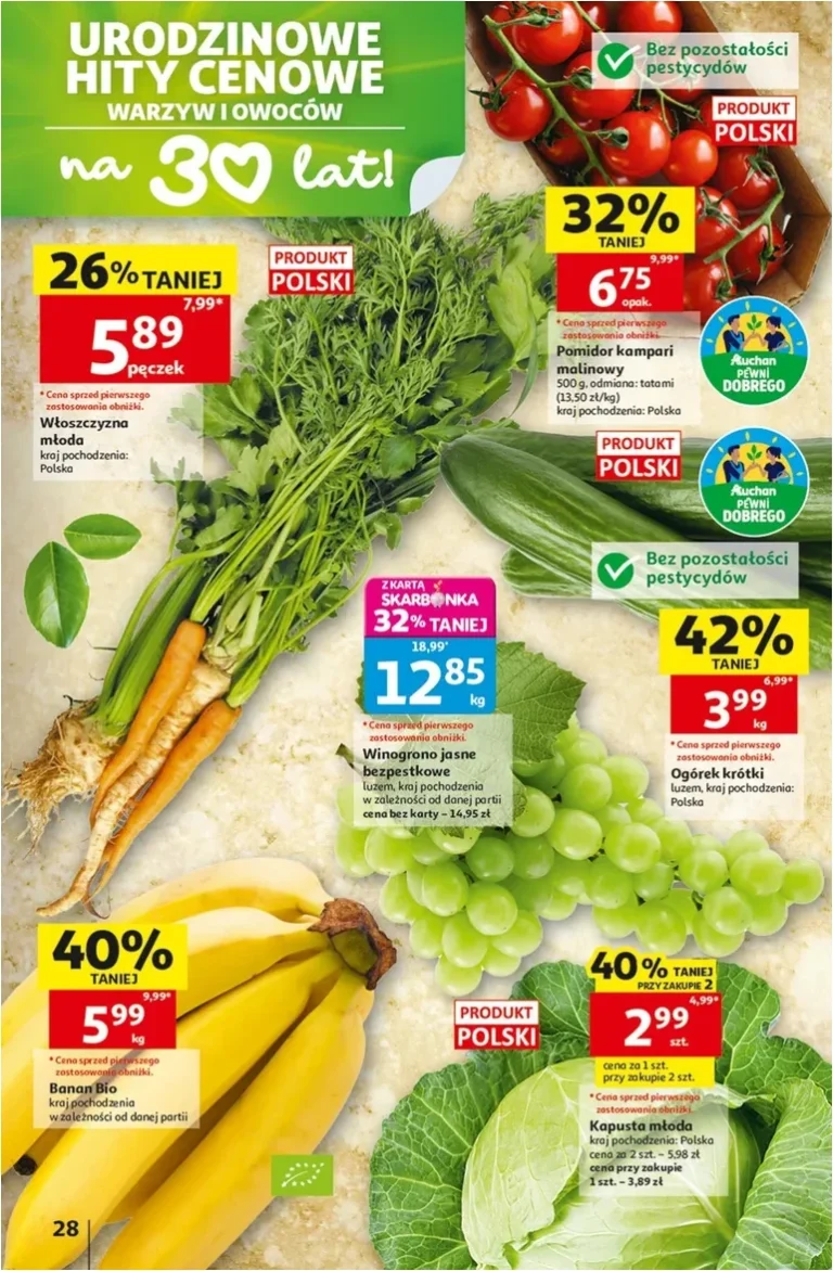 Nejnovější Hipermarket Auchan Polsko leták platný od 28.05.2026 ⭐ - strana 28