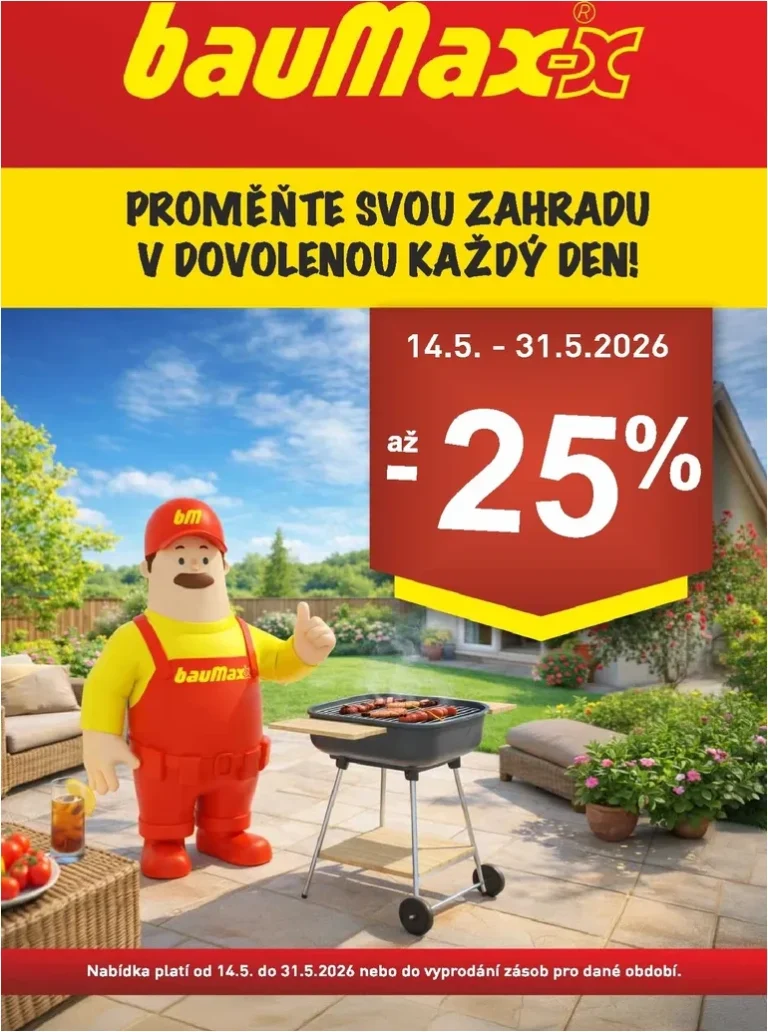 Akční leták Baumax – Proměňte svou zahradu platný od 14.05.2026 - strana 1