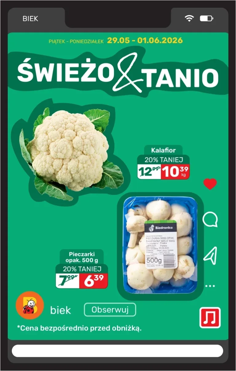 Akční leták Biedronka – Biek platný od 29.05.2026 - strana 12