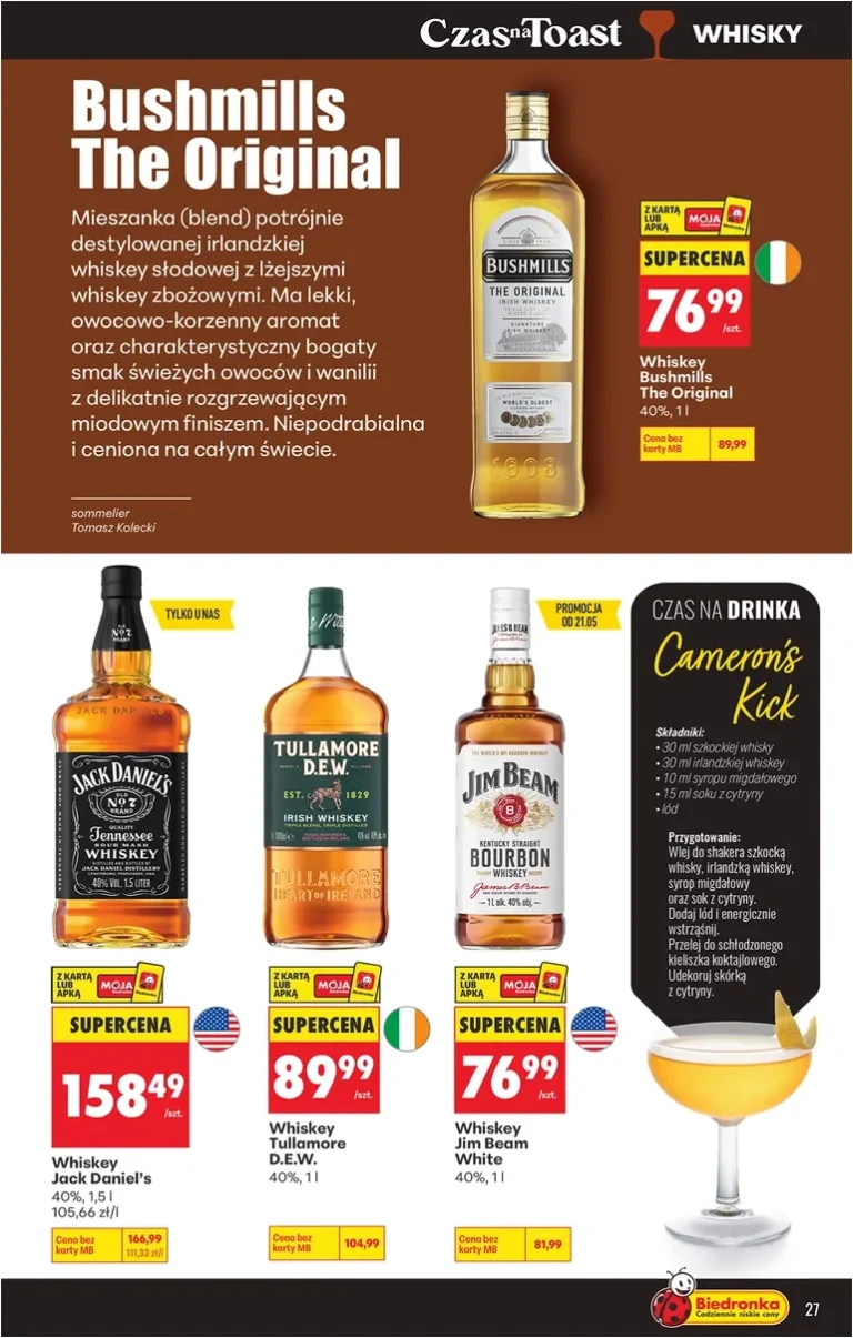 Akční leták Biedronka – Alkohol platný od 18.05.2026 - strana 27