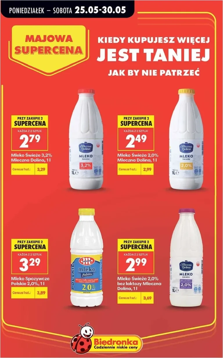 Akční leták Biedronka – Majowa supercena platný od 25.05.2026 - strana 1