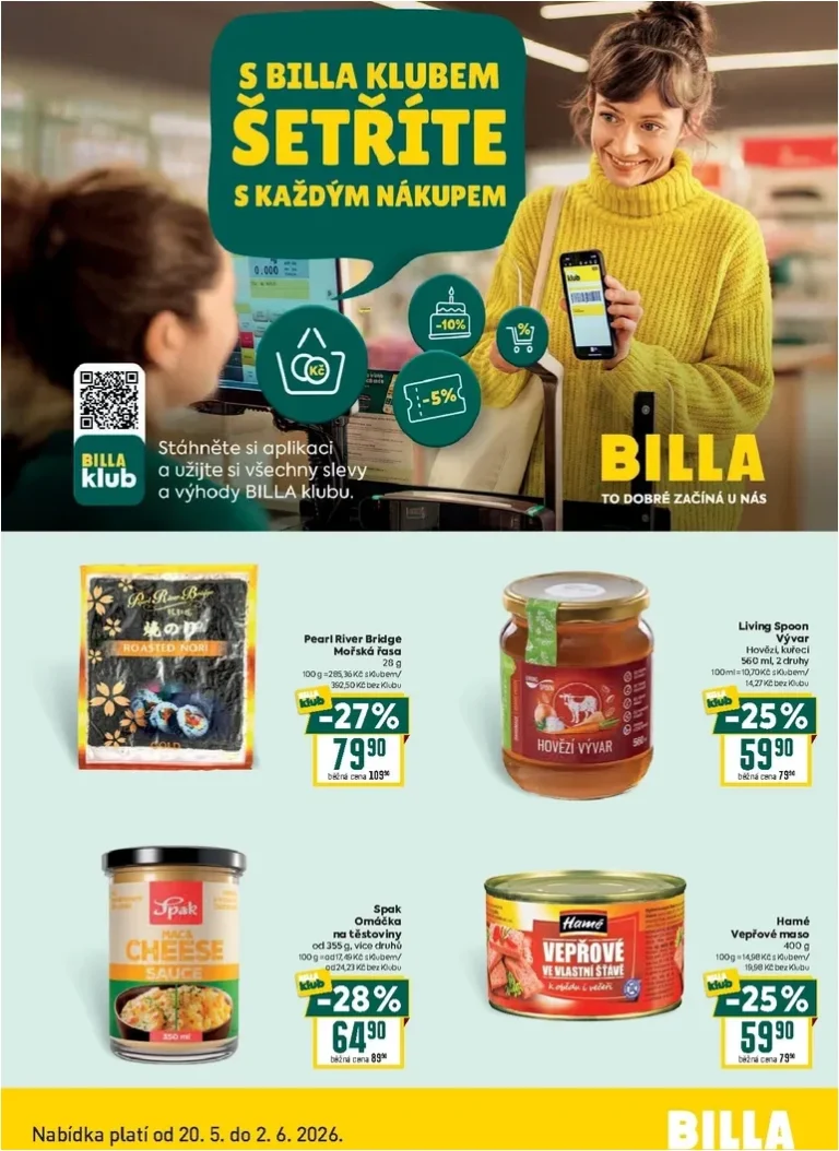 Akční leták Billa – Klub platný od 20.05.2026 - strana 2
