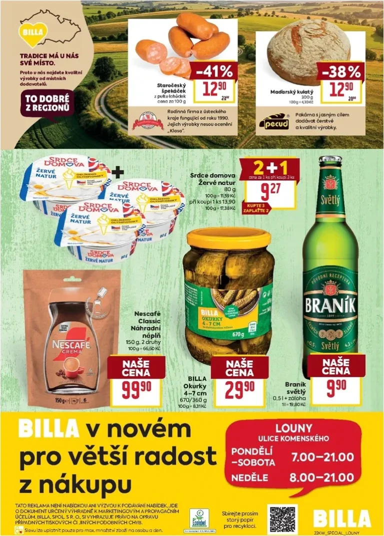 Nejnovější Billa – Louny leták platný od 27.05.2026 ⭐ - strana 2