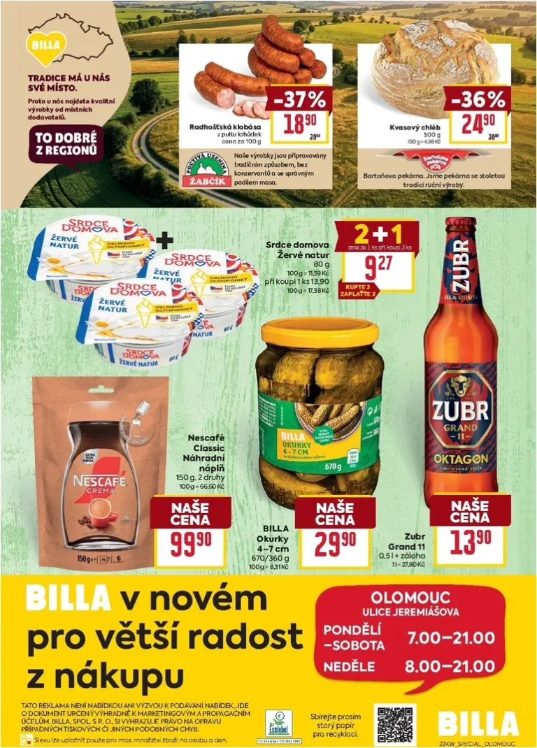 Nejnovější Billa – Olomouc leták platný od 27.05.2026 ⭐ - strana 2