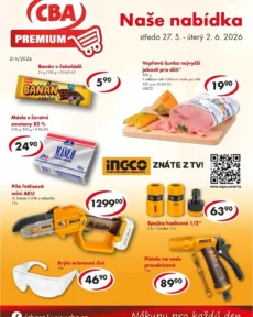 Akční leták CBA Premium platný od 27.05.2026