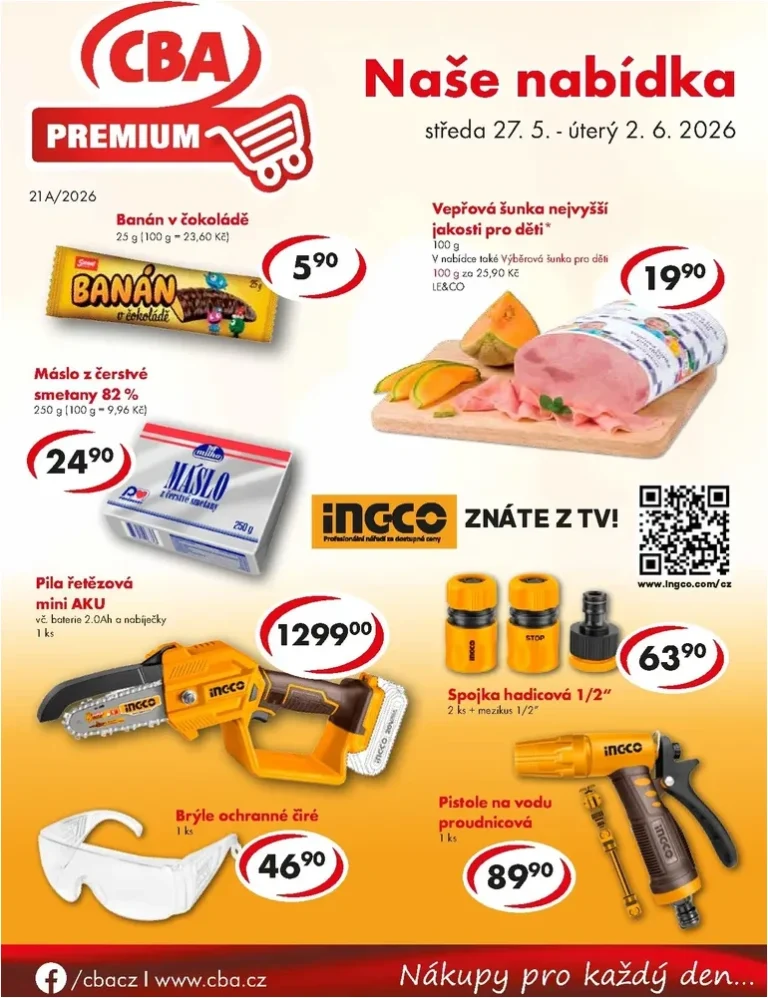 Akční leták CBA Premium platný od 27.05.2026 - strana 1