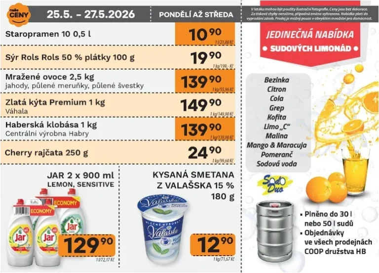 Akční leták Coop HB – Naše ceny platný od 21.05.2026 - strana 2