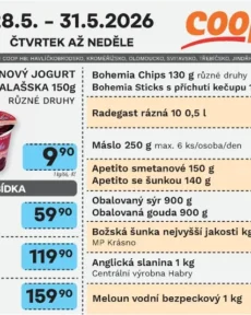 Akční leták Coop HB – Naše ceny platný od 28.05.2026