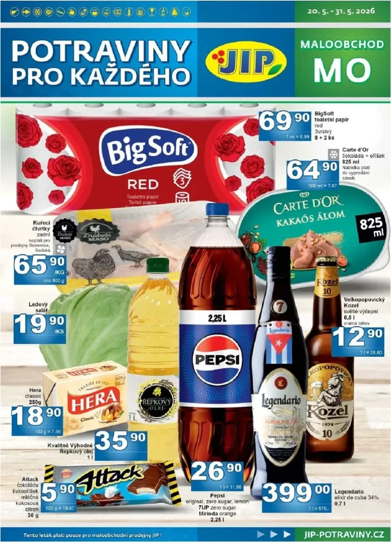 Akční leták JIP – Maloobchod platný od 20.05.2026 - strana 1