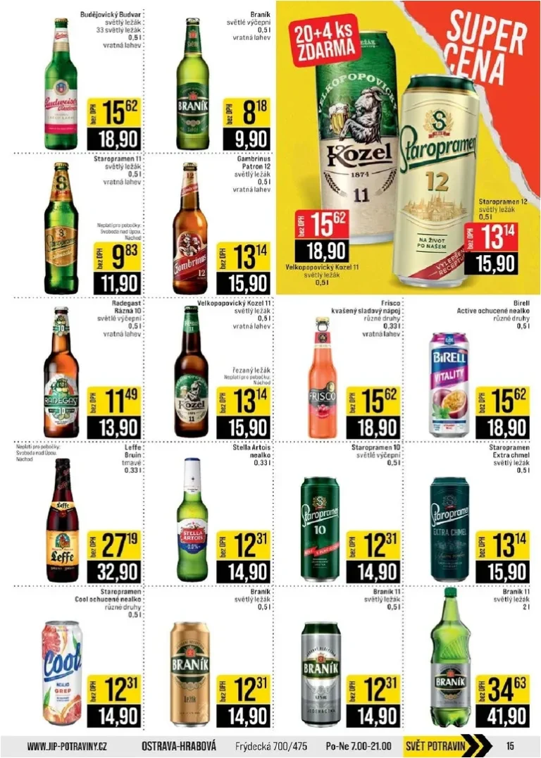 Nejnovější JIP – České Budějovice, Most, Svoboda nad Úpou, Náchod, Sušice leták platný od 27.05.2026 ⭐ - strana 15