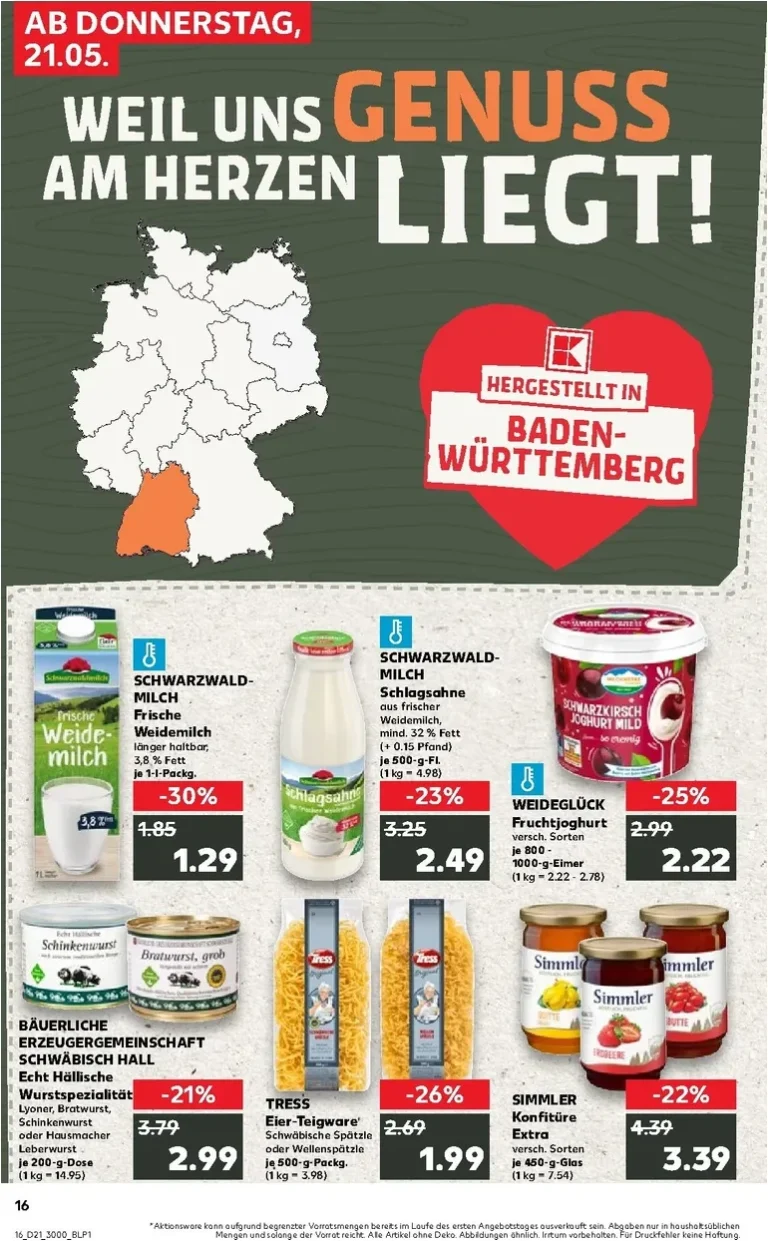 Akční leták Kaufland Německo platný od 21.05.2026 - strana 16