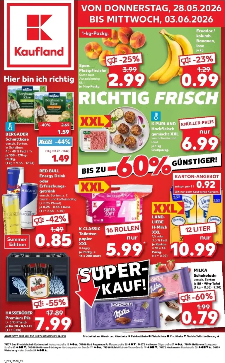 Nejnovější Kaufland Německo leták platný od 28.05.2026 ⭐ - strana 1