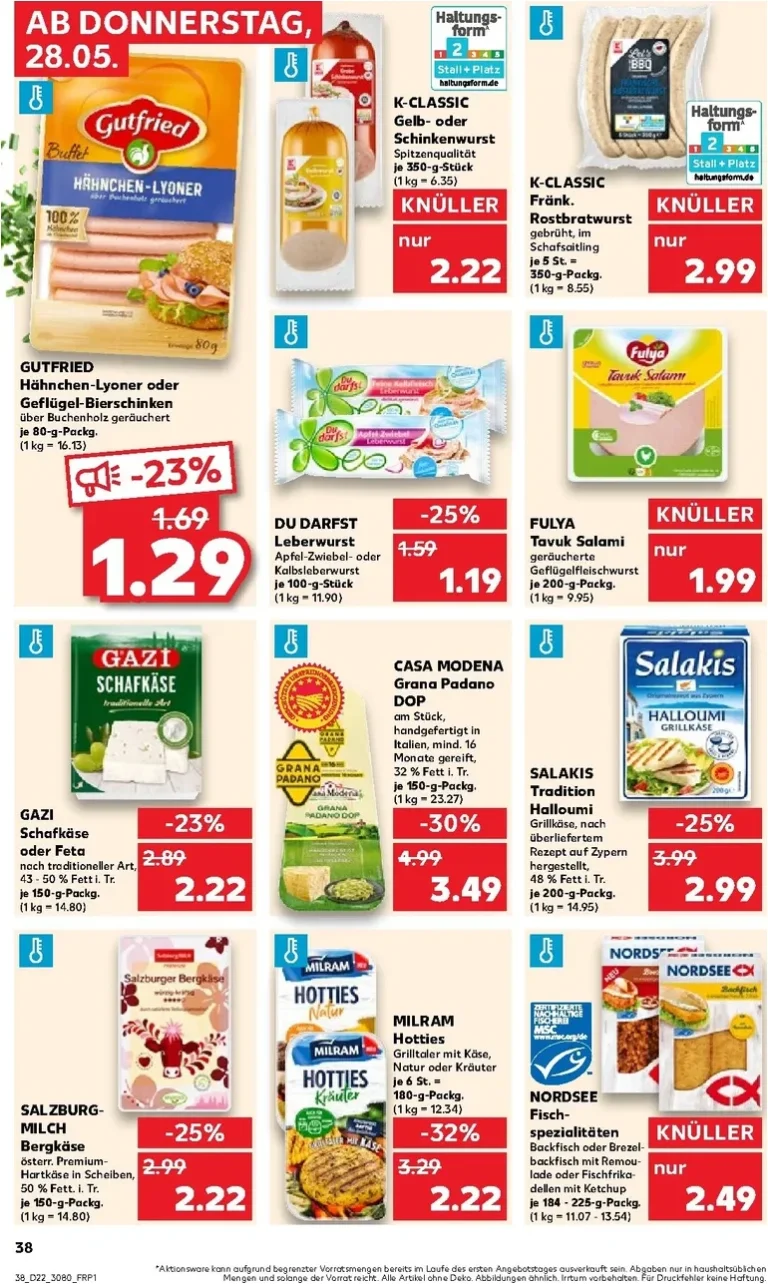 Nejnovější Kaufland Německo leták platný od 28.05.2026 ⭐ - strana 38