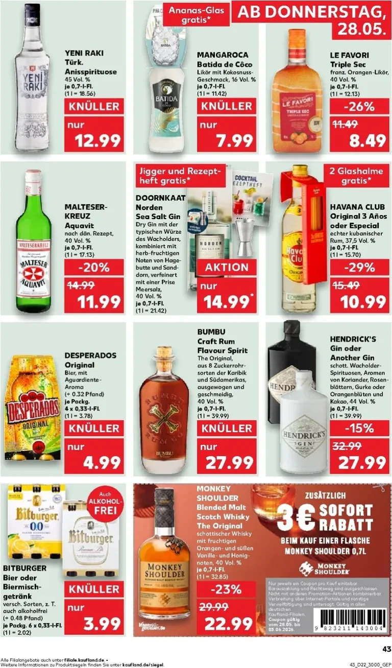 Nejnovější Kaufland Německo leták platný od 28.05.2026 ⭐ - strana 43