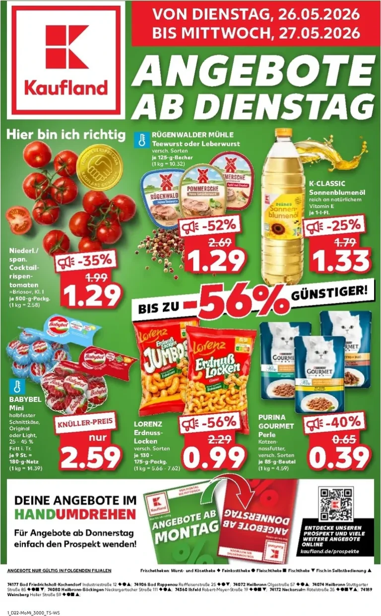 Nejnovější Kaufland Německo leták platný od 26.05.2026 ⭐ - strana 1
