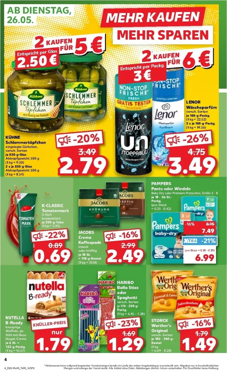Nejnovější Kaufland Německo leták platný od 26.05.2026 ⭐ - strana 4