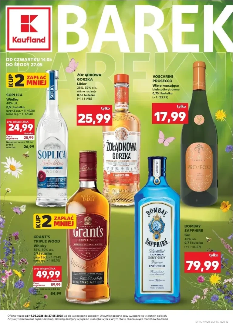 Akční leták Kaufland Polsko – Barek platný od 14.05.2026 - strana 1