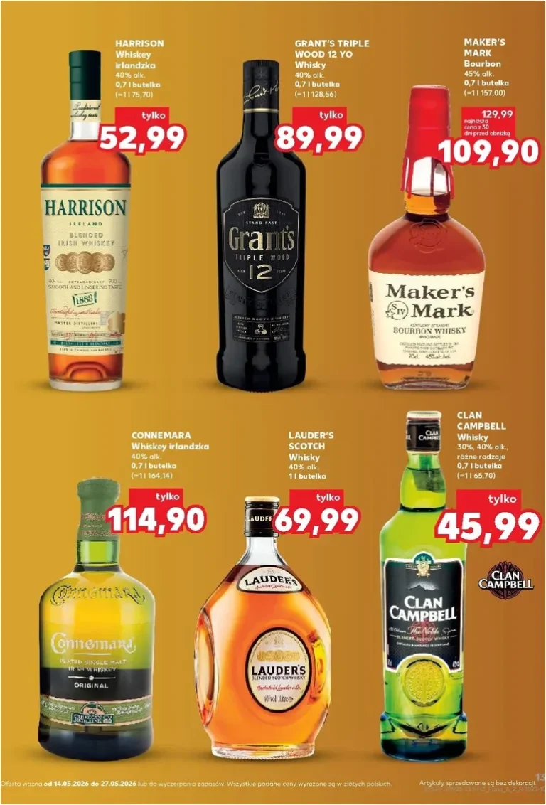 Akční leták Kaufland Polsko – Barek platný od 14.05.2026 - strana 13