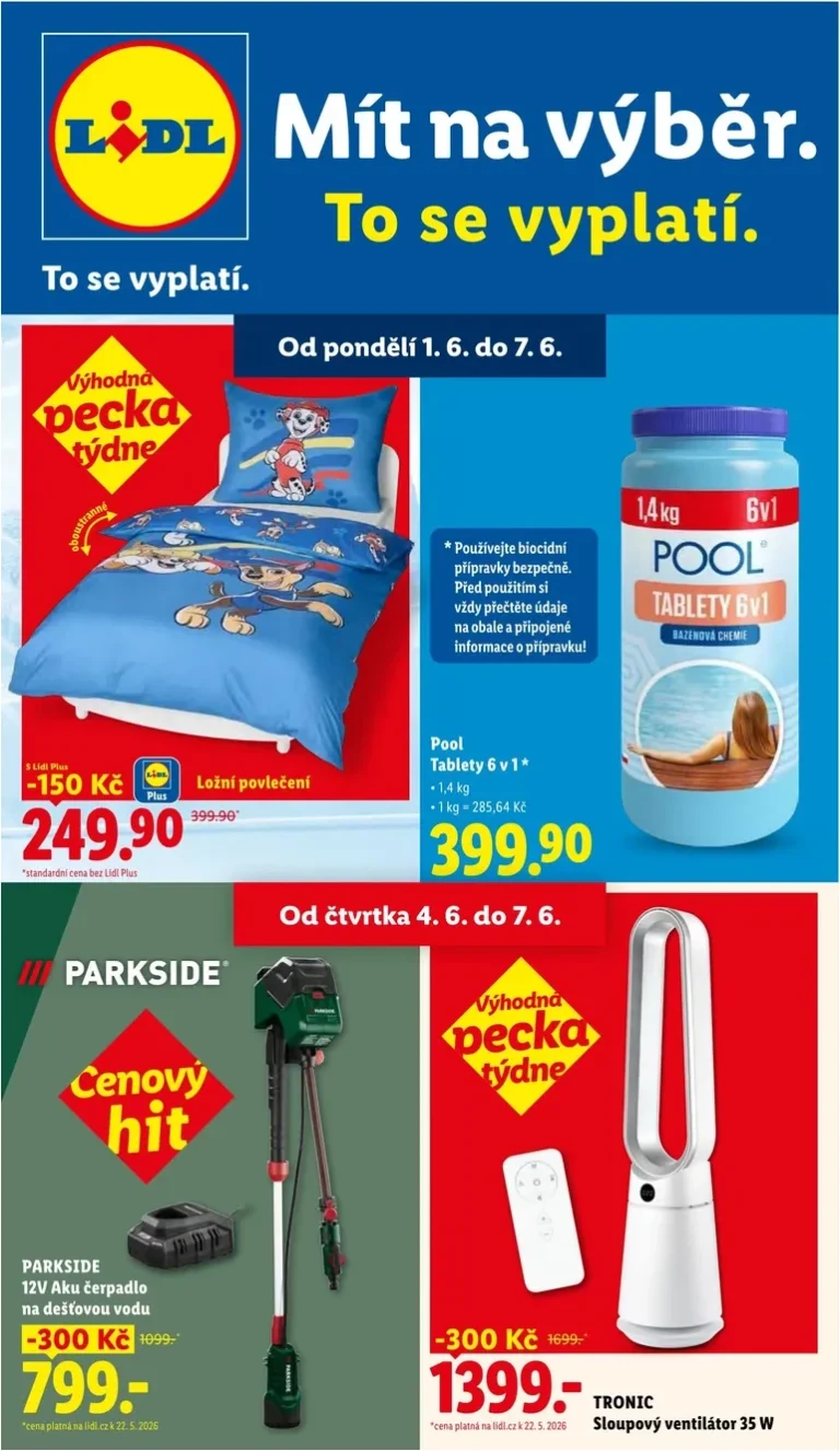 Nejnovější Lidl – Spotřební zboží leták platný od 01.06.2026 ⭐ - strana 1