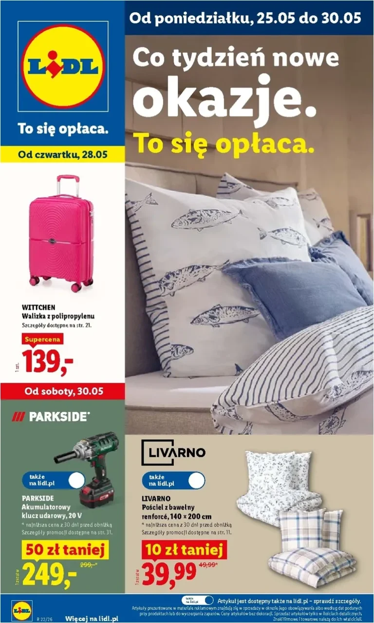 Akční leták Lidl Polsko – Katalog ważny platný od 25.05.2026 - strana 1