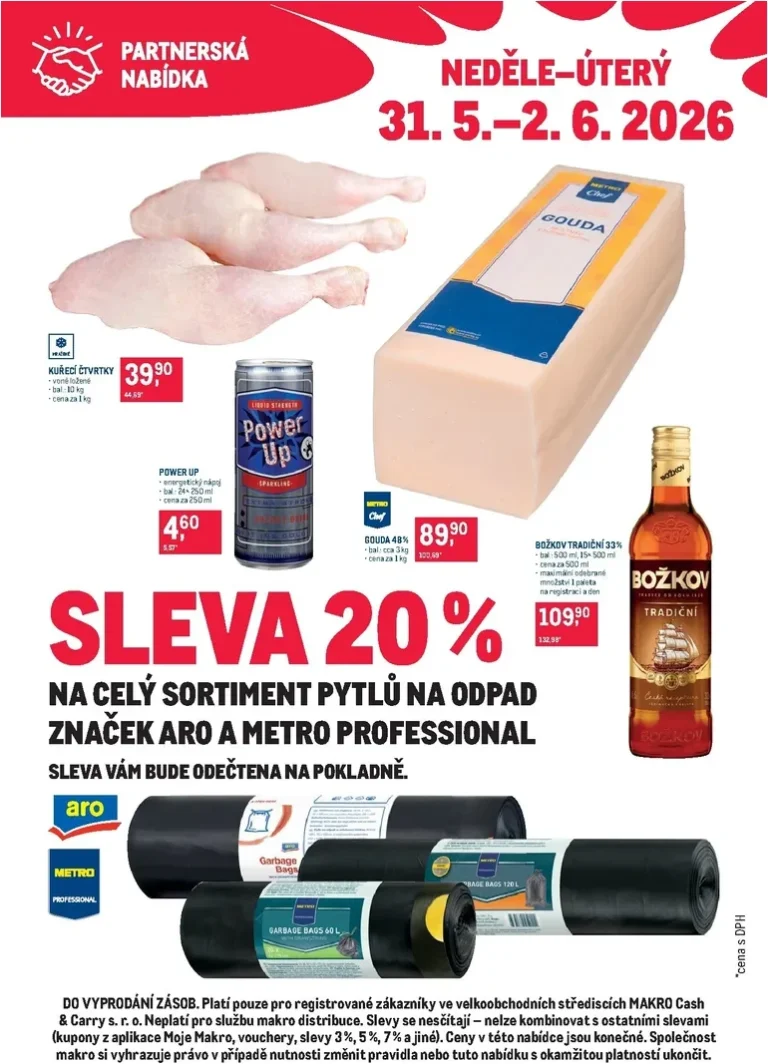 Nejnovější Makro – Partnerská nabídka leták platný od 31.05.2026 ⭐ - strana 1