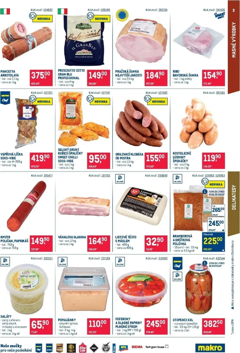 Akční leták Makro – Gastronomie platný od 20.05.2026 - strana 9