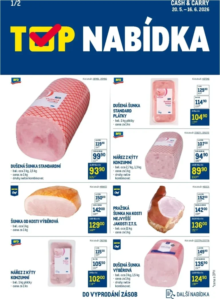 Akční leták Makro – TOP uzeniny platný od 20.05.2026 - strana 1