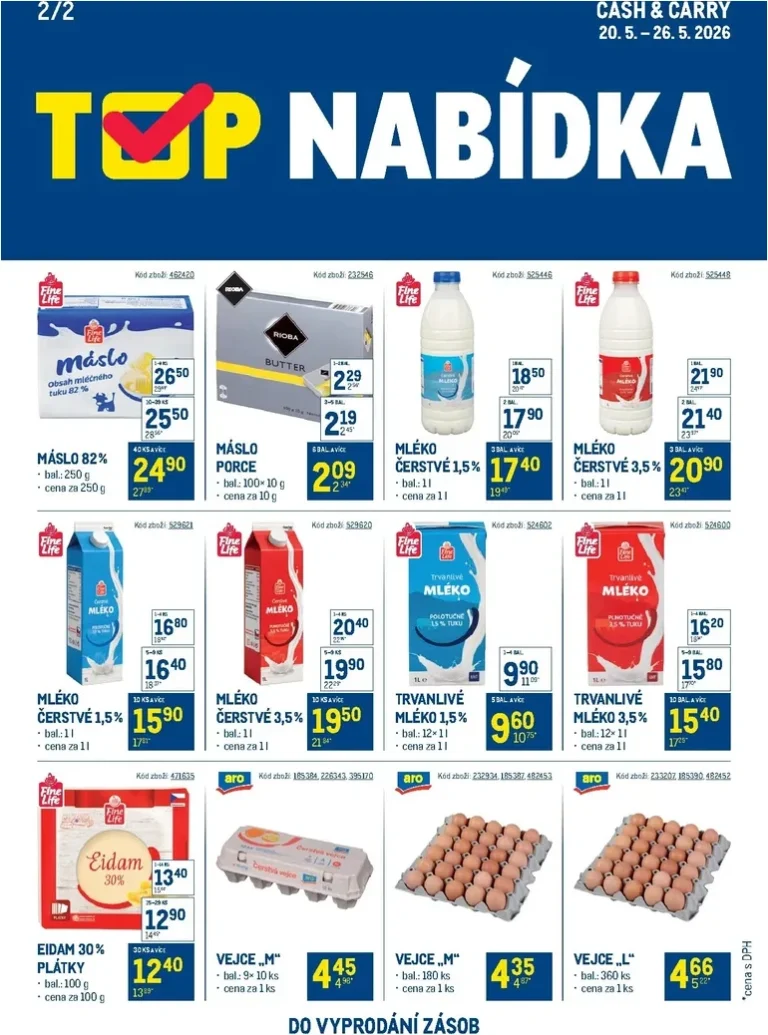 Akční leták Makro – TOP mléčné výrobky platný od 20.05.2026 - strana 2