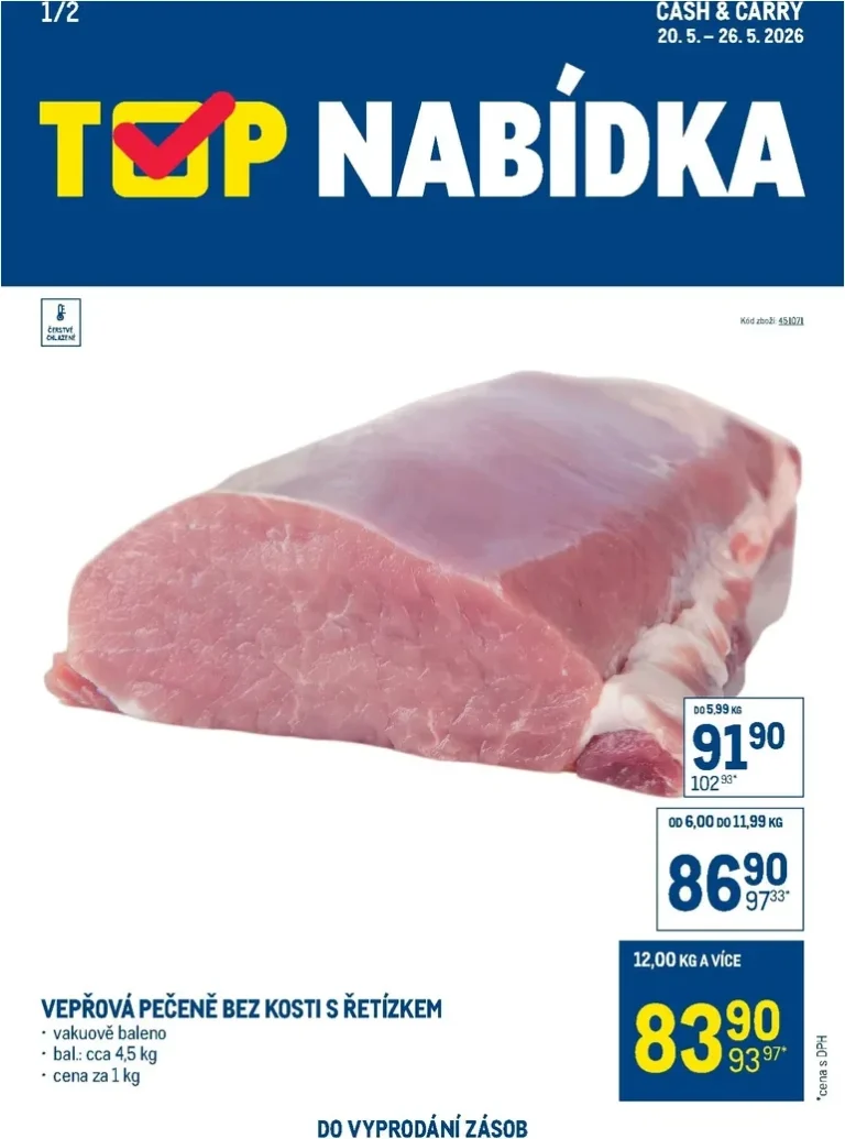 Akční leták Makro – TOP maso platný od 20.05.2026 - strana 1