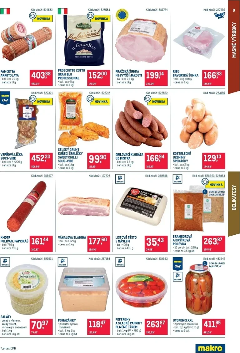 Akční leták Makro – Gastronomie – Distribuce platný od 19.05.2026 - strana 9