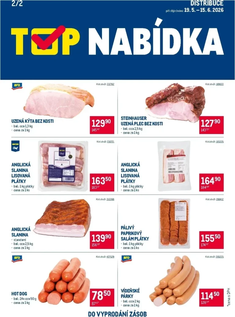 Akční leták Makro – TOP uzeniny – Distribuce platný od 19.05.2026 - strana 2