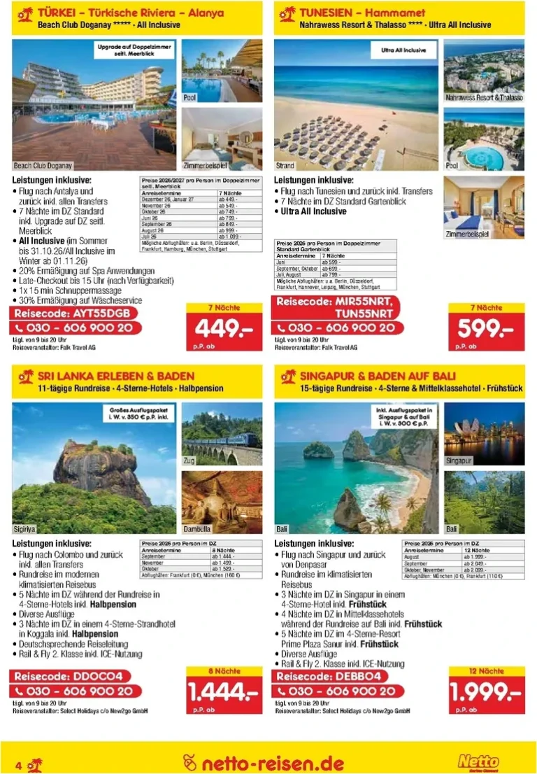Akční leták Netto Německo – Reise-Angebote Juni platný od 28.05.2026 - strana 4