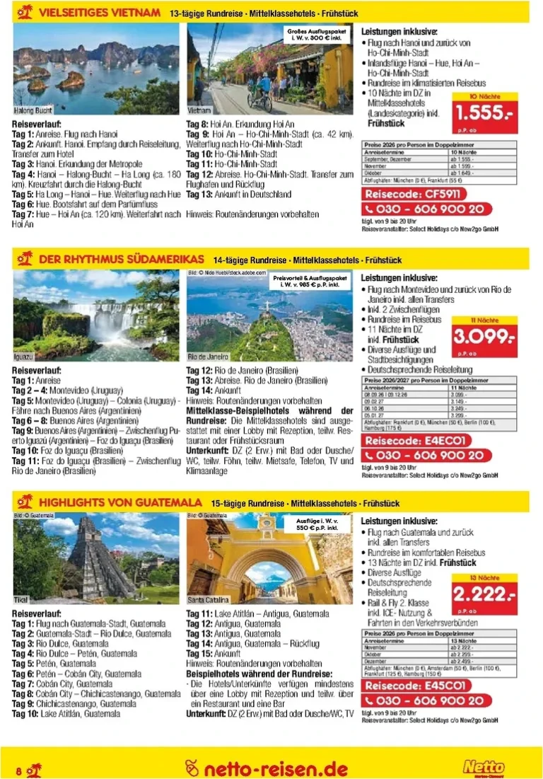 Akční leták Netto Německo – Reise-Angebote Juni platný od 28.05.2026 - strana 8