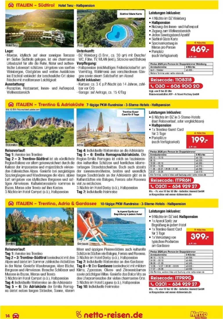 Akční leták Netto Německo – Reise-Angebote Juni platný od 28.05.2026 - strana 14