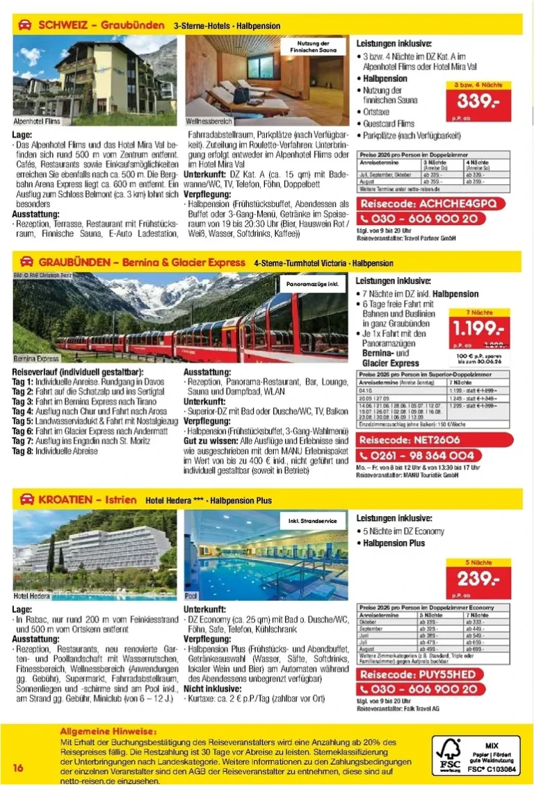 Akční leták Netto Německo – Reise-Angebote Juni platný od 28.05.2026 - strana 16
