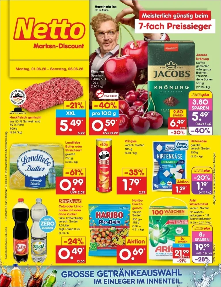 Nejnovější Netto Německo leták platný od 01.06.2026 ⭐ - strana 1